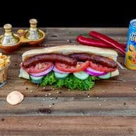 Merguez-Baguette bei Maroc Grill Hürth