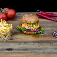 Chicken-Burger bei Maroc Grill Hürth